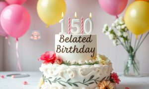 150 Elegant Belated Birthday Wishes, Blessings and Greetings