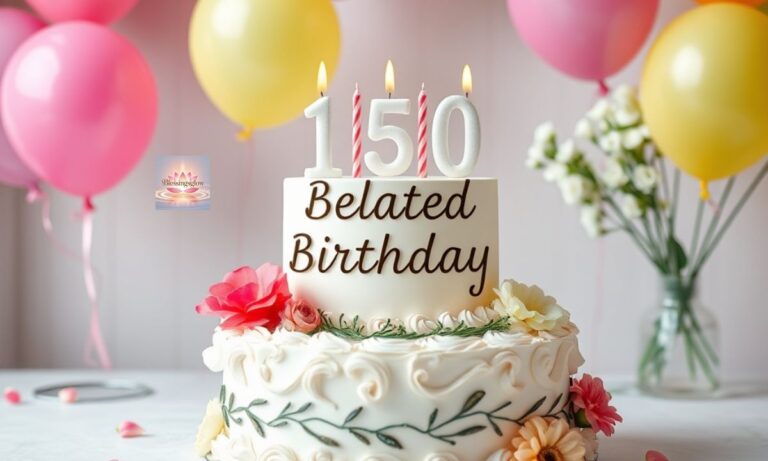 150 Elegant Belated Birthday Wishes, Blessings and Greetings