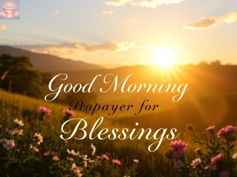 Good Morning Prayer for Blessings