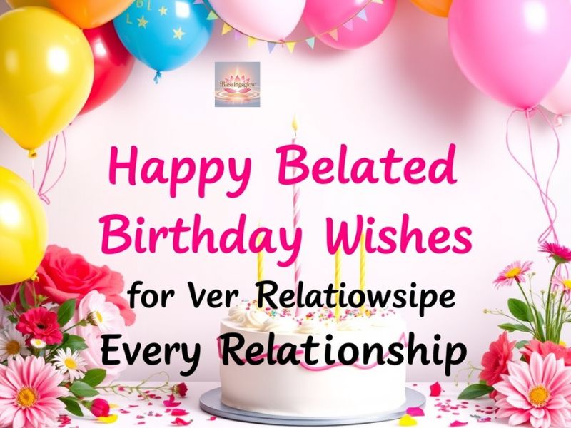 Happy Belated Birthday Wishes for Every Relationship