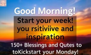 150+ Good Morning Monday Blessings, Powerful Quotes & Inspiring Images to Kickstart Your Week