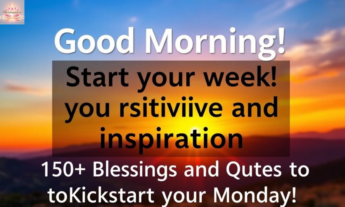 150+ Good Morning Monday Blessings, Powerful Quotes & Inspiring Images to Kickstart Your Week