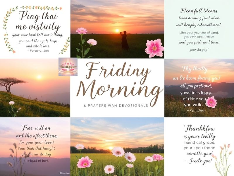 Beautiful and Thankful Friday Morning Prayers and Devotionals