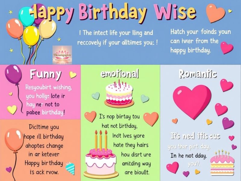 Birthday Wishes by Personality Funny, Emotional, or Romantic