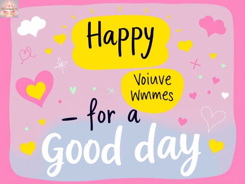 Cute Blessings and Wishes for a good day