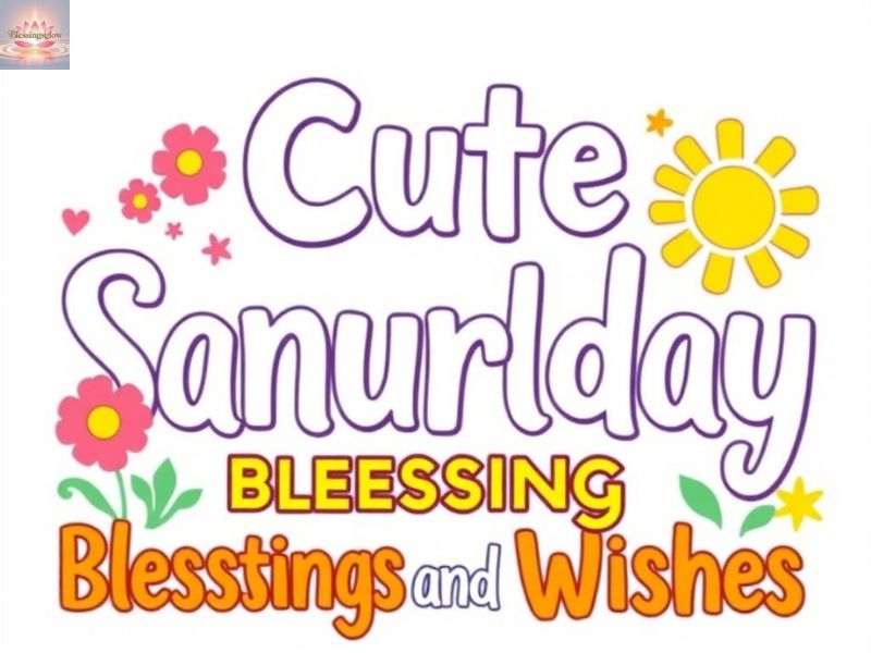 Cute Saturday Blessings and Wishes