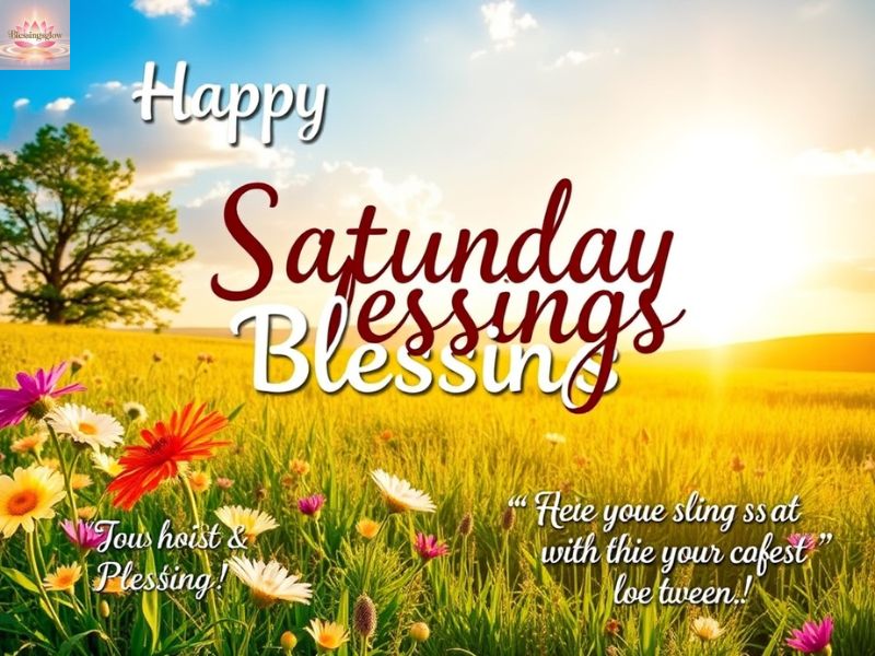 Happy Saturday Blessings
