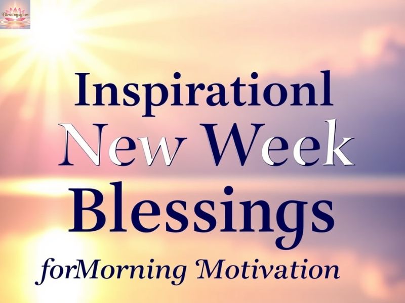Inspirational New Week Blessings for Morning Motivation