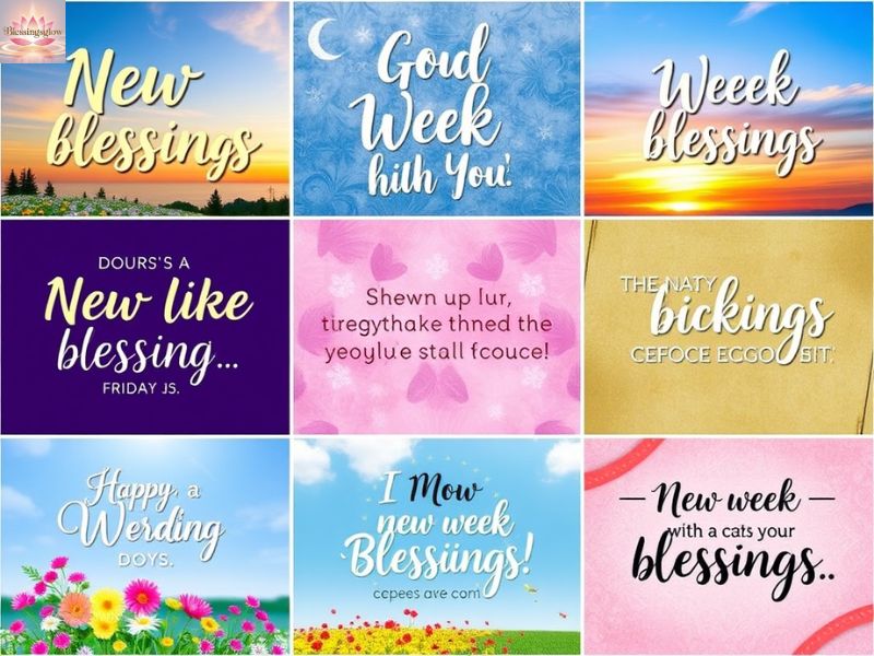 New Week Blessings Images and Visual Words