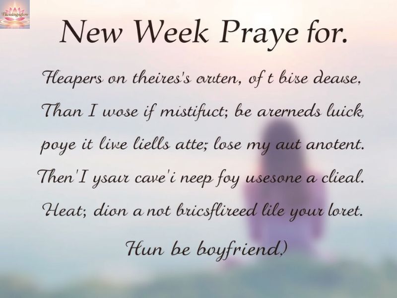 New Week Prayer for My Boyfriend
