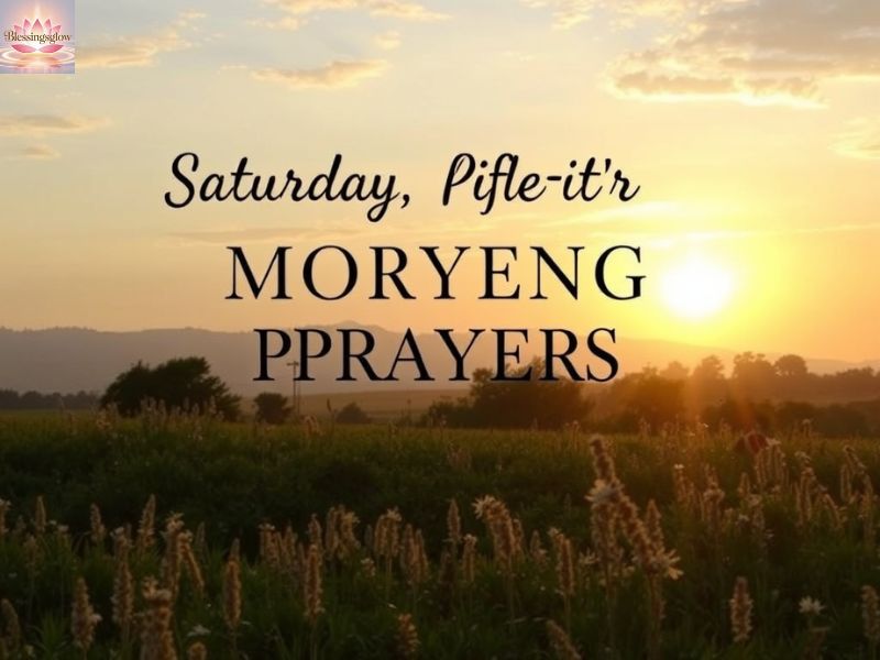 Saturday Morning Prayers to Start the Weekend with God’s Grace
