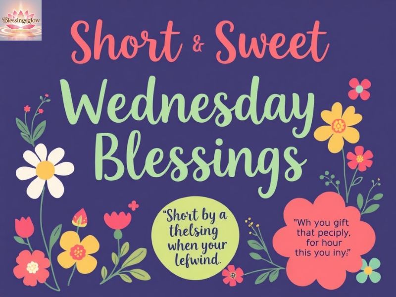 Short and Sweet Wednesday Blessings for Quick Sharing